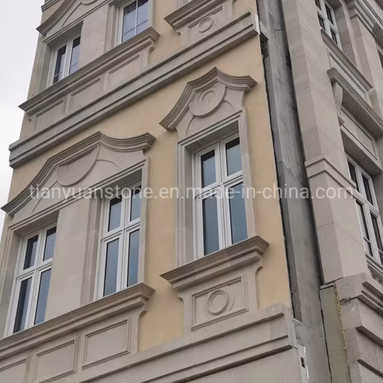 Дешевый натуральный бежевый песчаник для напольной плитки/облицовки стен/подоконника